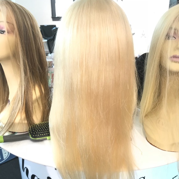 Fulllace Wig Blonde Sale tax time buy Human hair main image 8